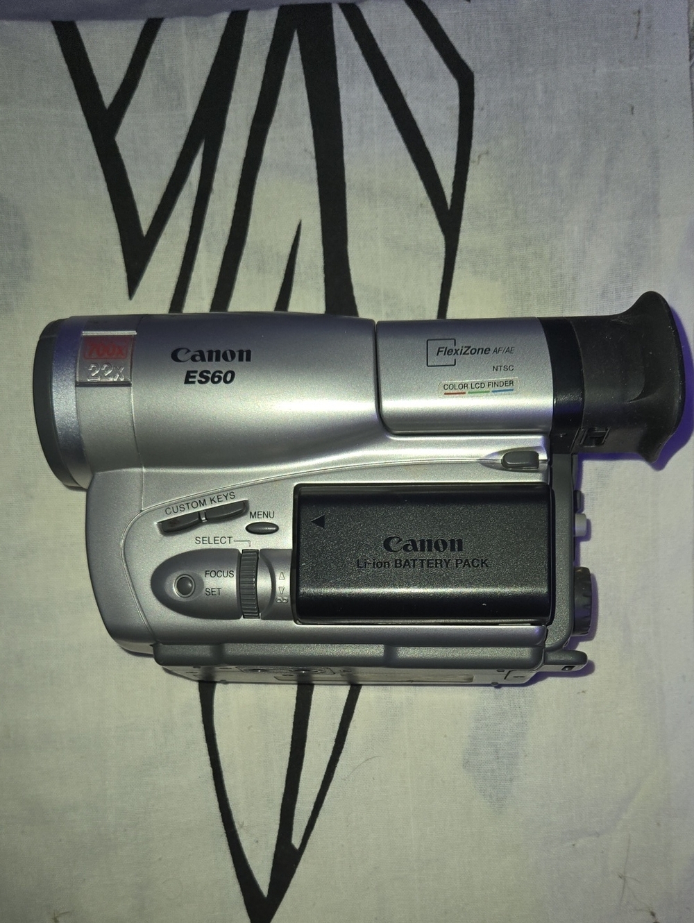 Canon ES60 Silver and Black Compact Camcorder